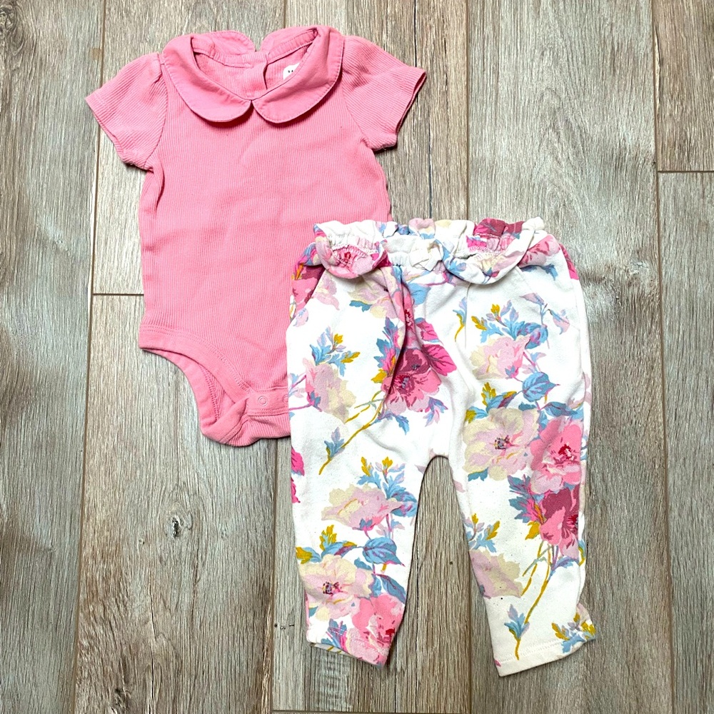 Gap Floral Outfit 6-12mos 🌷🌷